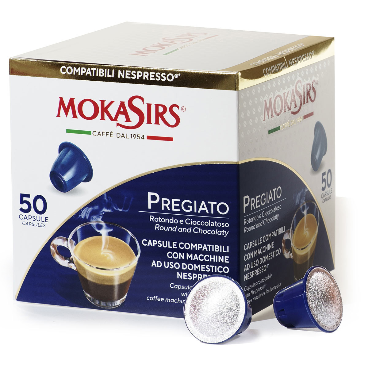 MokaSirs Pregiato Nespresso Compatible - 50 pcs El moretto